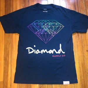 Diamond Supply Co. logo tee - Navy Blue - Medium